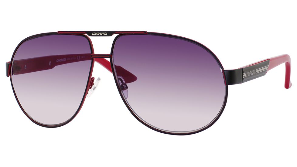 Carrera Daytona 1/S Single Vision Prescription Sunglasses DAYTO1S-0KIN-9C-6211 - Frame Color Black Red, Lens Diameter 62 mm