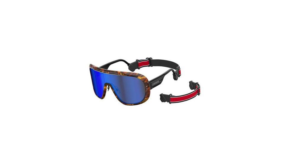 Carrera Epica Sunglasses EPICA-0086-W1-9901 - Dark Havana Frame, Blue Ml Ol Lenses, Lens Diameter 99mm, Distance Between Lenses 1mm