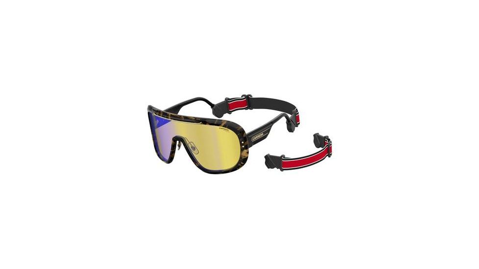 Carrera Epica Sunglasses EPICA-0SCL-CU-9901 - Yellow Havana Frame, Brown Sp Yellow Lenses, Lens Diameter 99mm, Distance Between Lenses 1mm