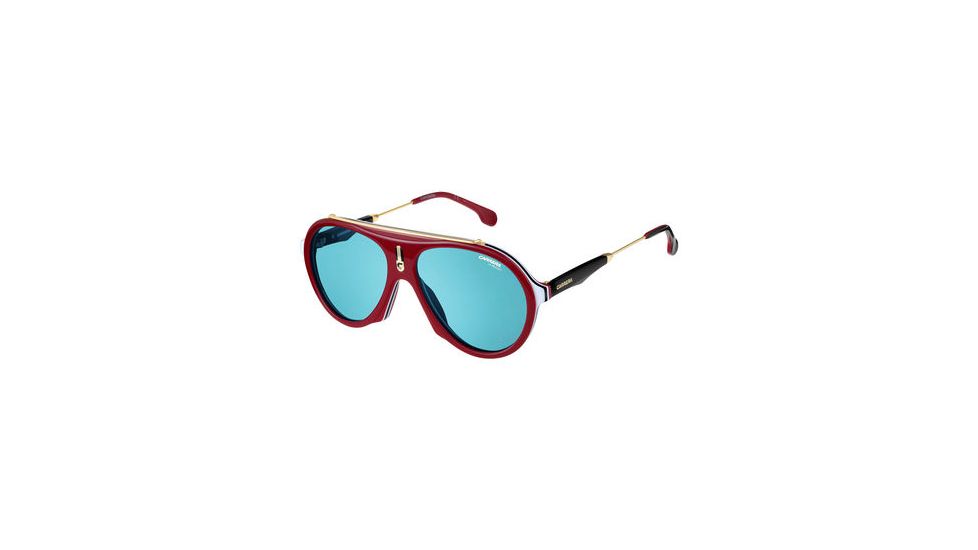 Carrera Flag Bifocal Prescription Sunglasses FLAGS-06K3-KU-5716 - Lens Diameter 57 mm, Frame Color Burgundy Gold