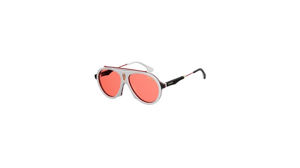 Carrera Flag Bifocal Prescription Sunglasses FLAGS-07DM-W9-5716 - Lens Diameter 57 mm, Frame Color White/Red