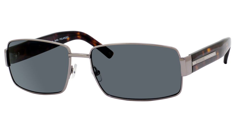 Carrera Globetrotter 4/S Sunglasses GLOBE4S-0HQE-AH-6116 - Dark Ruthenium / Dark Havana Frame, Gray Polarized Lenses, Lens Diameter 61mm, Distance Between Lenses 16mm