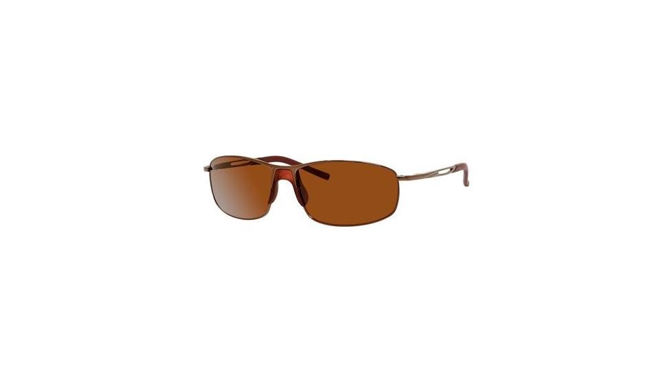 Carrera Huron Sunglasses HURONS-06ZM-IG-6015 - Shiny Bronze Frame, Brown Polarized Lenses, Lens Diameter 60mm, Distance Between Lenses 15mm