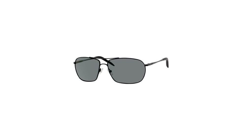 Carrera Overdrive/S Sunglasses OVERDS-91TP-RE-6014 - Matte Black Frame, Green Polarized Lenses, Lens Diameter 60mm, Distance Between Lenses 14mm