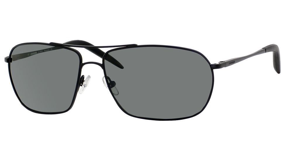 Carrera Overdrive/S Sunglasses OVERDS-91TP-RC-6014 - Matte Black Frame, Green Polarized Lenses, Lens Diameter 60mm, Distance Between Lenses 14mm