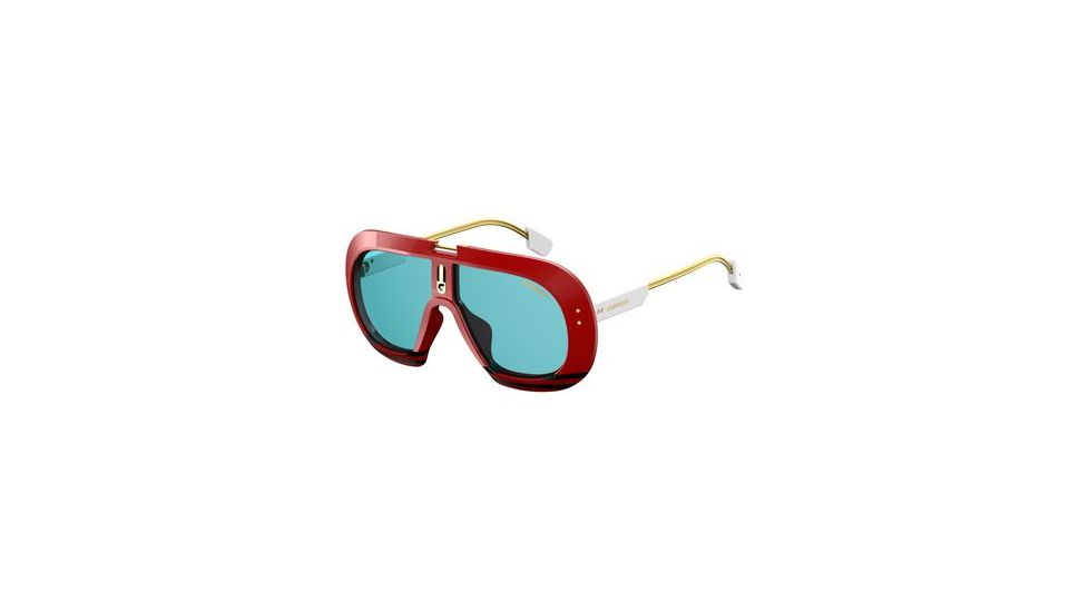 Carrera Ski-ll/S Sunglasses SKILLS-00A4-KU-5812 - Red Black Frame, Blue Avio Lenses, Lens Diameter 58mm, Distance Between Lenses 12mm