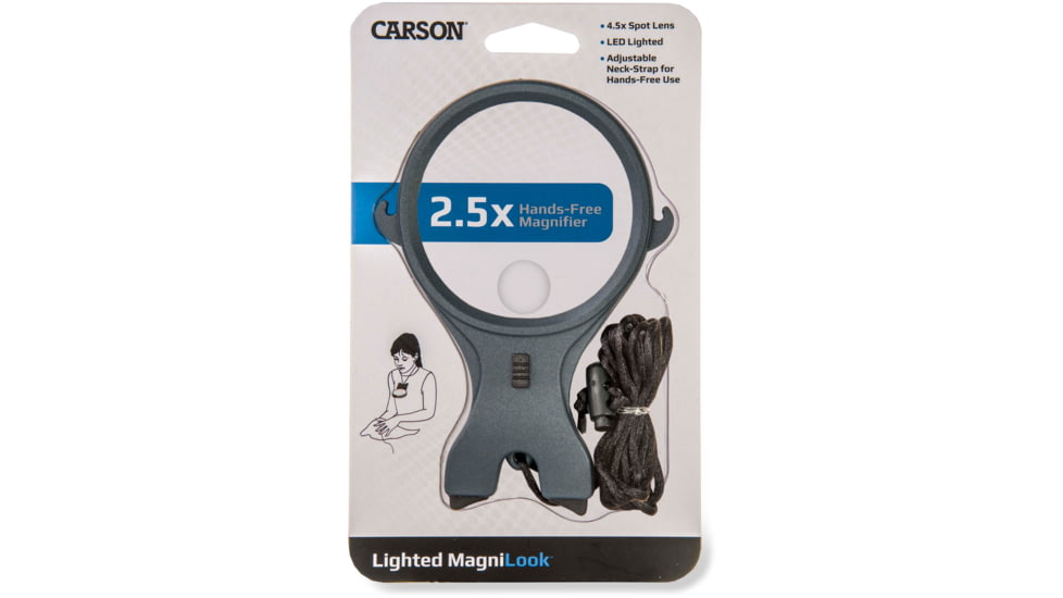 Carson Lighted MagniLook 2.5x Magnifier Loupe LK-30