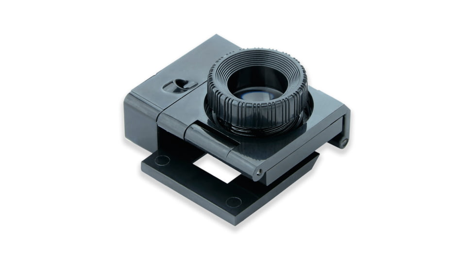 Carson LinenTest/Loupe Lighted Foldout Compact Magnifier Loupe, Black, Pack of 6 LT-10MU
