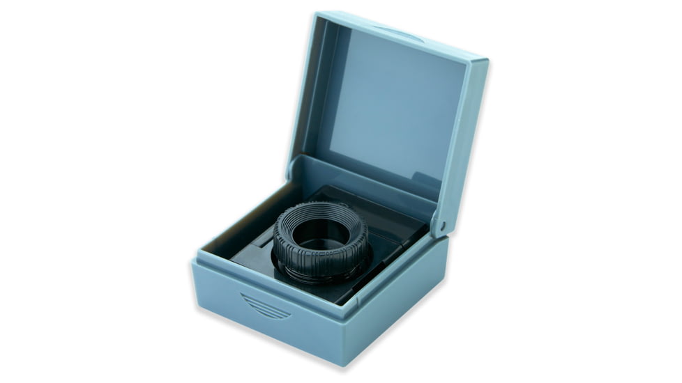 Carson LinenTest/Loupe Lighted Foldout Compact Magnifier Loupe, Black, Pack of 6 LT-10MU