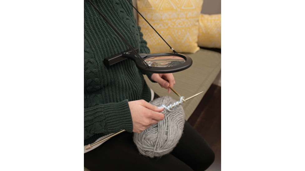 Carson LumiCraft 2x Hands Free Lighted Magnifier with 4x Spot Lens LC-15