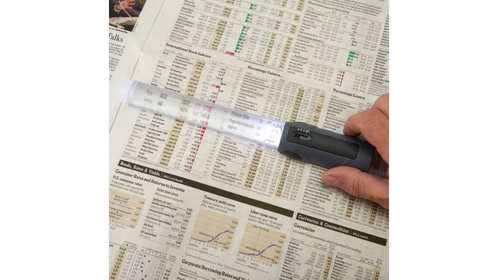 Carson MagniBar Handheld Magnifier Loupe, Gray MR-15