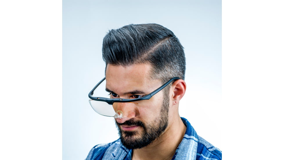 Carson Magnifying Hobby Glasses, 1.8x Magnification, Black, 5.8 x 6.8 x 1.8 in, CP-12