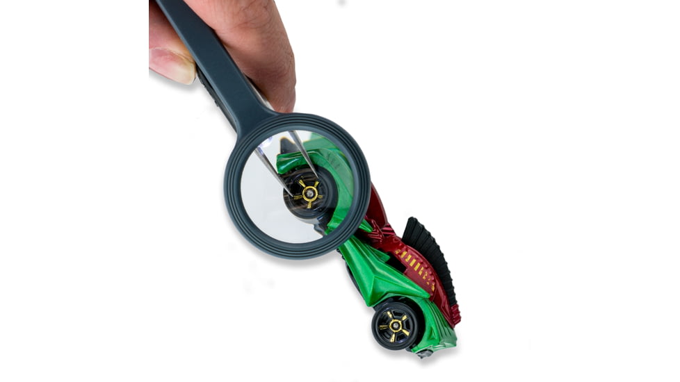 Carson MagniGrip 4x LED Lighted Magnifier w/ Precision Tweezers - Batteries Included MG-88