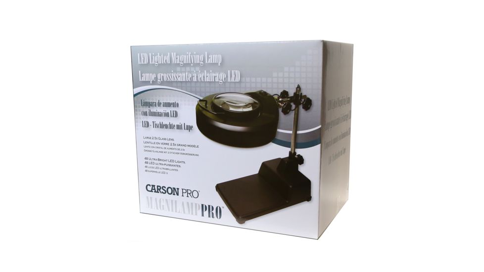 Carson MagniLampPro Hands-Free Magnifier Loupe, Black CP-80
