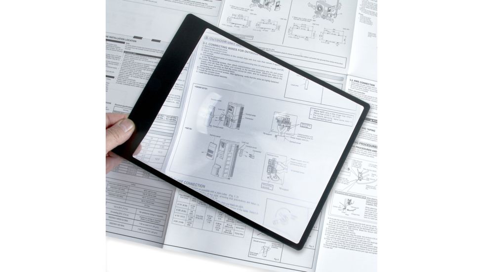 Carson MagniSheet 2x Full Size Page 10.75 in x 8.25 in Big Magnifier / Large Loupe DM-11