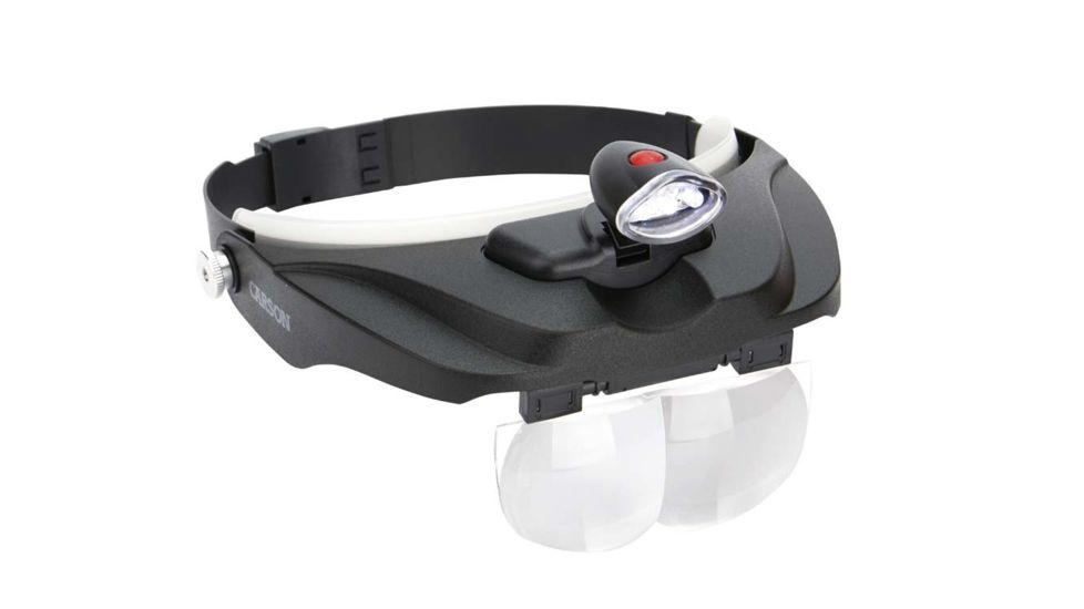 Carson MagniVisorDeluxe Hands-Free Magnifier Loupe, Black CP-60