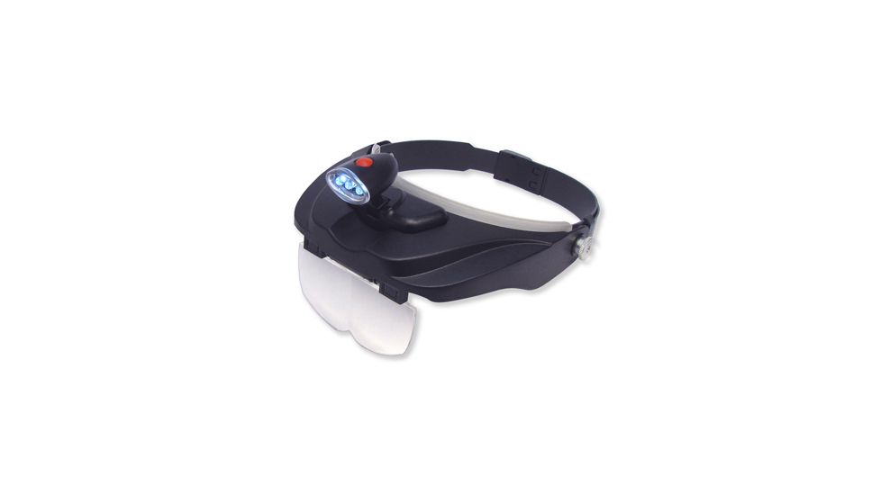 Carson MagniVisorDeluxe Hands-Free Magnifier Loupe, Black CP-60