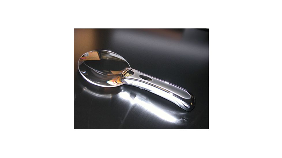 Carson MH-95 Chrome RimFree 2x LED-Lighted Rimless Magnifier / Loupe MH-95