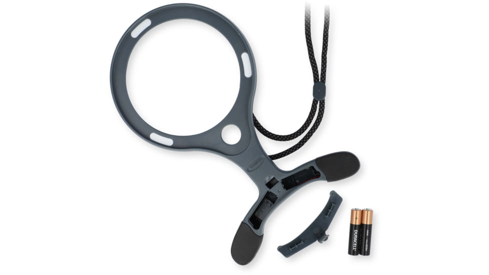 Carson Optical AS-70 Lume Series Hands-Free Magnifier, Gray, 5.7 in x 1.0 in x 9.3 in, AS-70