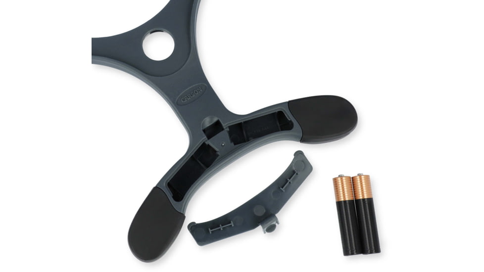 Carson Optical AS-70 Lume Series Hands-Free Magnifier, Gray, 5.7 in x 1.0 in x 9.3 in, AS-70