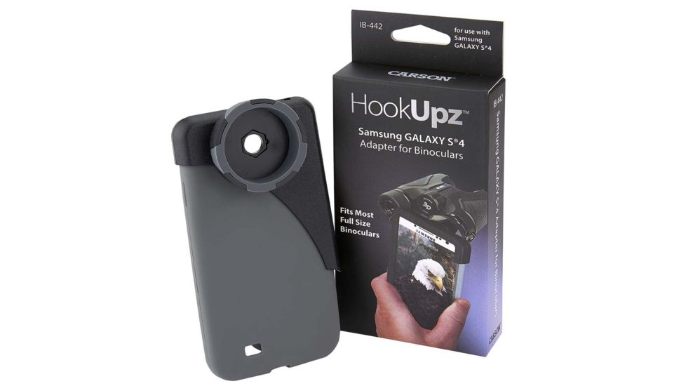 Carson Optical HookUpz for Galaxy S4 for binocular, Black/grey IB-442