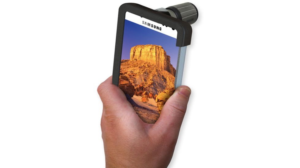 Carson Optical HookUpz for Galaxy S4 with monocular, Black/grey IC-418