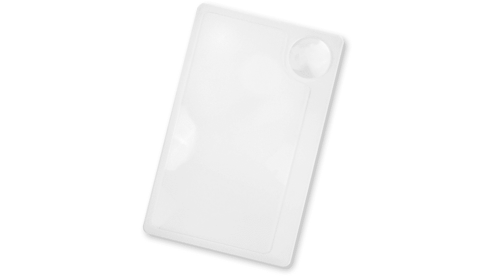 Carson Optical WM-21 Credit Card Sized Magnifier with Spot Lens, Clear, 2.1 in x 0.1 in x 3.4 in, WM-21