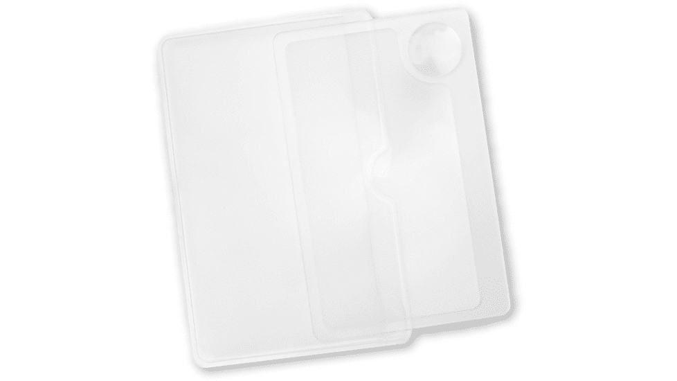 Carson Optical WM-21 Credit Card Sized Magnifier with Spot Lens, Clear, 2.1 in x 0.1 in x 3.4 in, WM-21