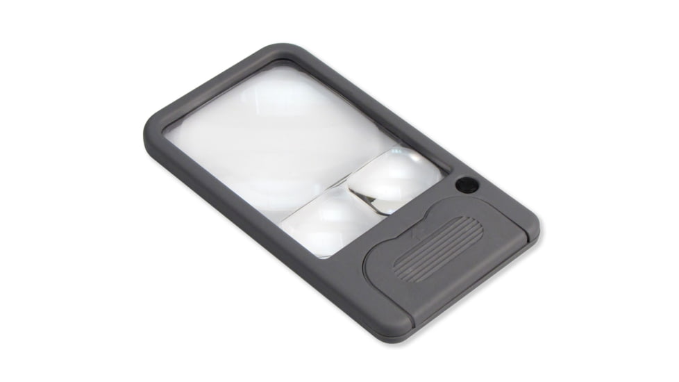Carson Pocket Magnifier Loupe w/ LED Light, Gray PM-33