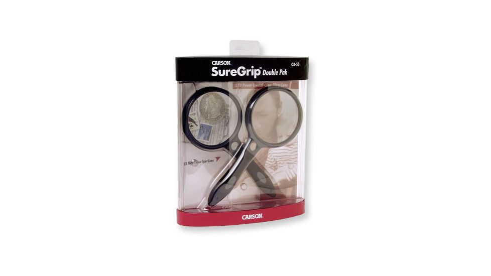 Carson SureGrip Twin Pack 2.5x Magnifiers OX-SG