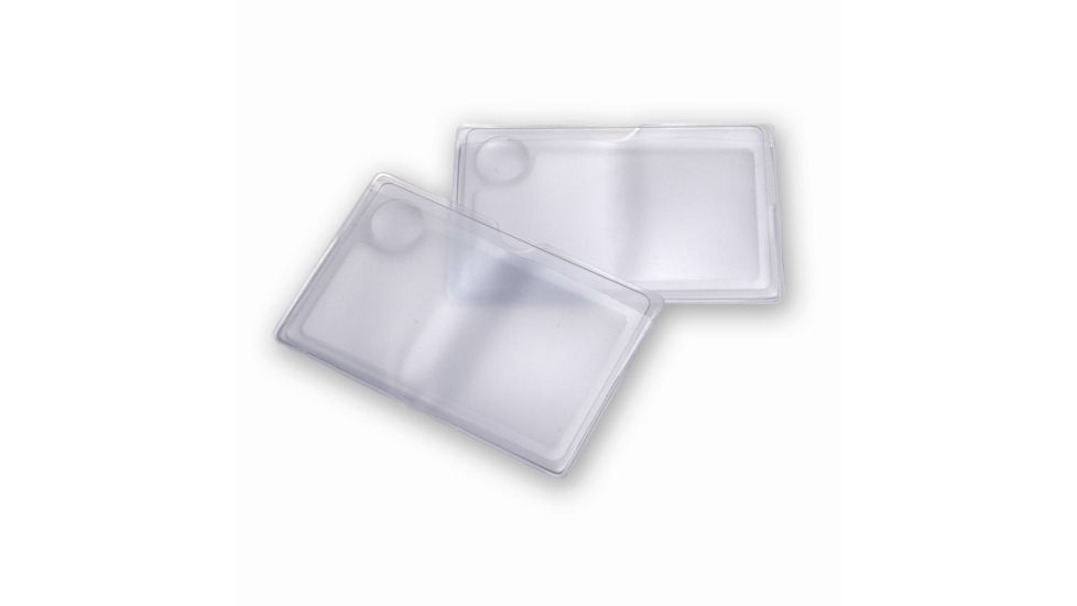 Carson Wallet 2x Magnifier Loupe with 5x Spot Lens Twin Pack WM-01