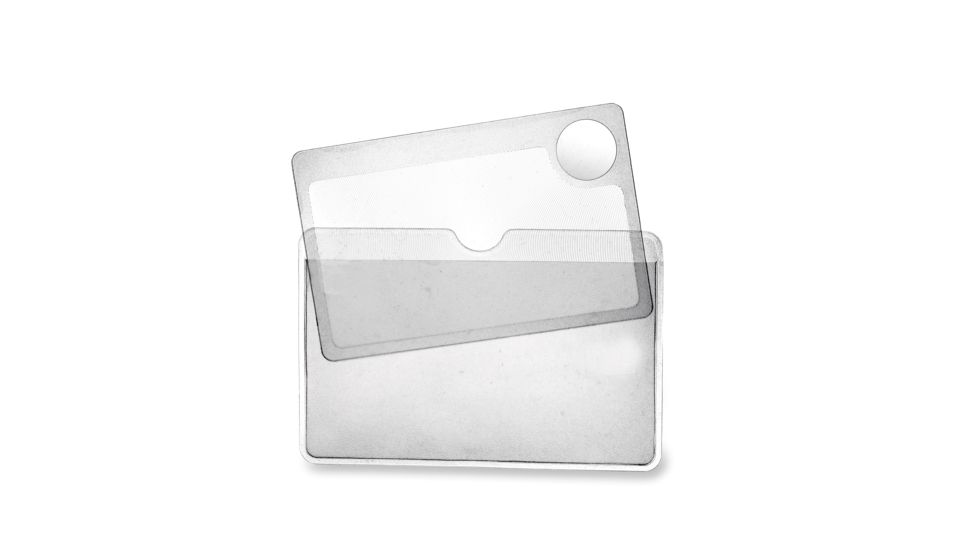 Carson Wallet 2x Magnifier Loupe with 5x Spot Lens Twin Pack WM-01