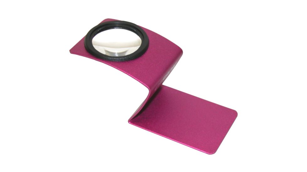 Carson Wave 4x Stand  Magnifier Loupe, Fuschia WV-55PI