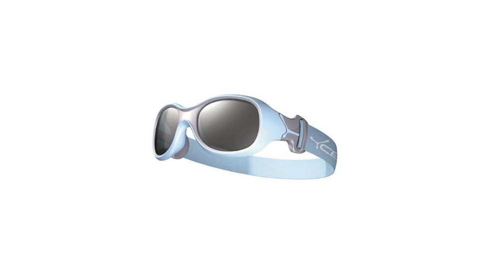 Cebe Chouka Kids Single Vision Rx Sunglasses Light Blue Frame, CBCHOU1