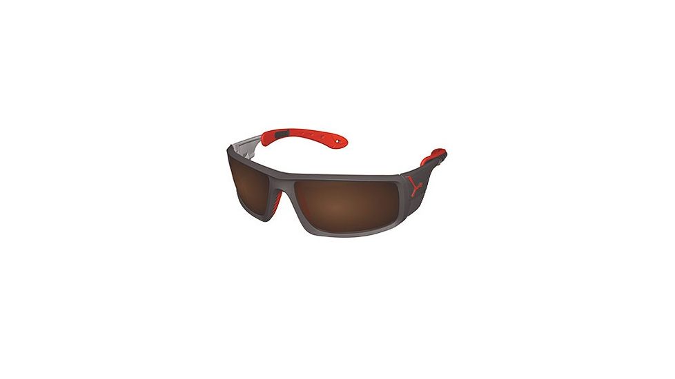 Cebe Ice 8000 Proggressive Rx Sunglasses Dark Grey/Red Frame, CBICE80002