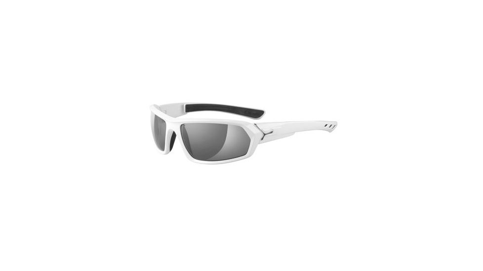 Cebe STeem Sunglass White Frame, Grey Polarized Mirror AR Lens CBSTEEM5