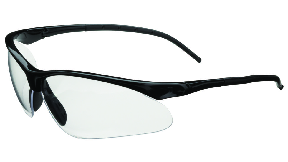 Champion Ballistic Half Frame Flex Wire Temples, Smoke Mirrored Lens, Black/Smoke 40660