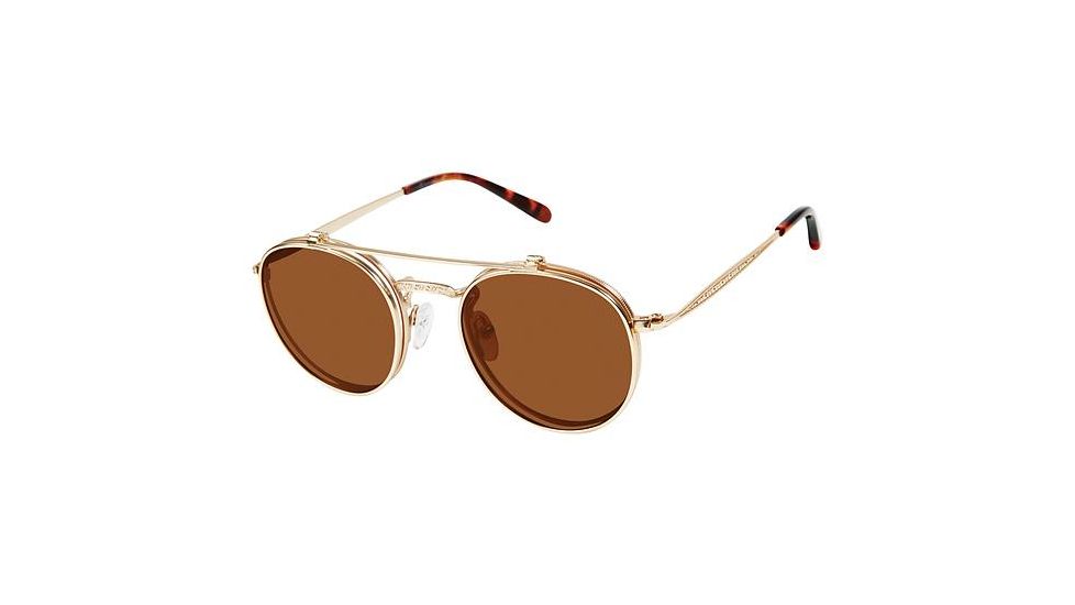 Champion Eyes CU1003H Progressive Prescription Eyeglasses - Frame GOLD, Size 47/20mm CU1003H01