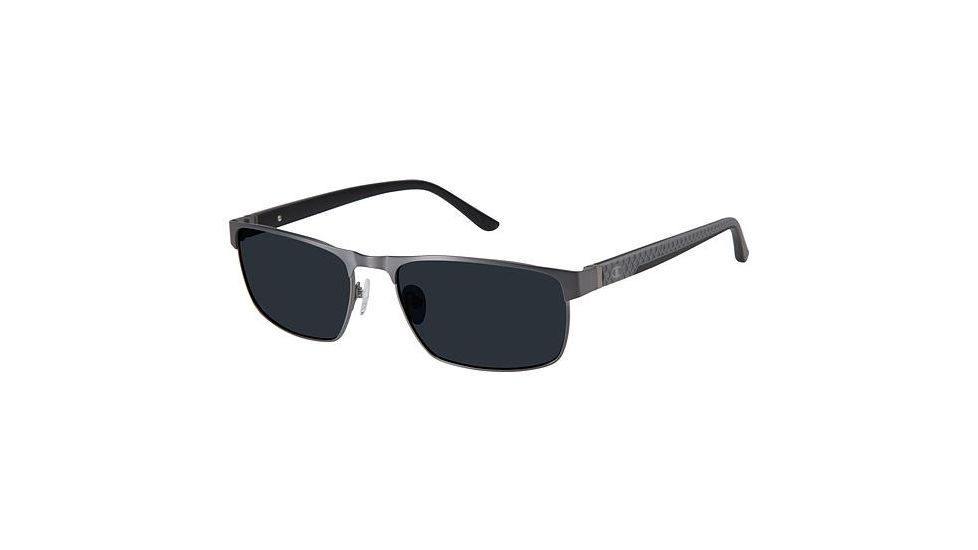 Champion Eyes FL6004 Sunglasses - Frame MATTE GUN/BLK, Lens Color Dark Grey, Size 58/18mm CUFL600402