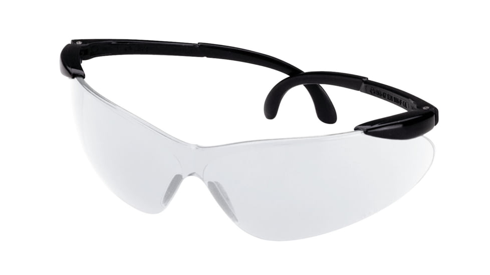 Champion Targets Open Frame Shooting Glasses with Ballistic Black Matte Frame and Clear Lenses 40615