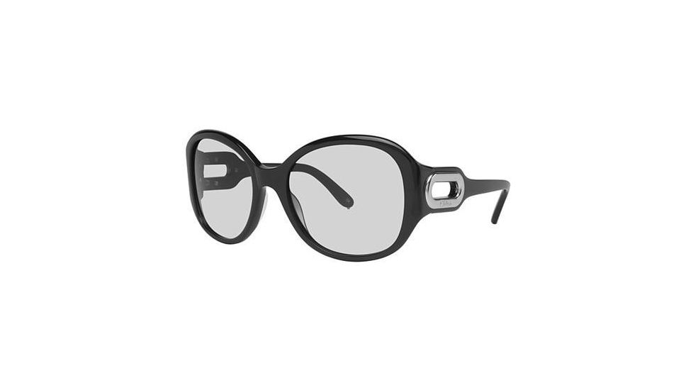 Chloe CL2193A Sunglasses - Frame Black, Lens Color Gradient Grey, Size 57/19mm CL2193A01