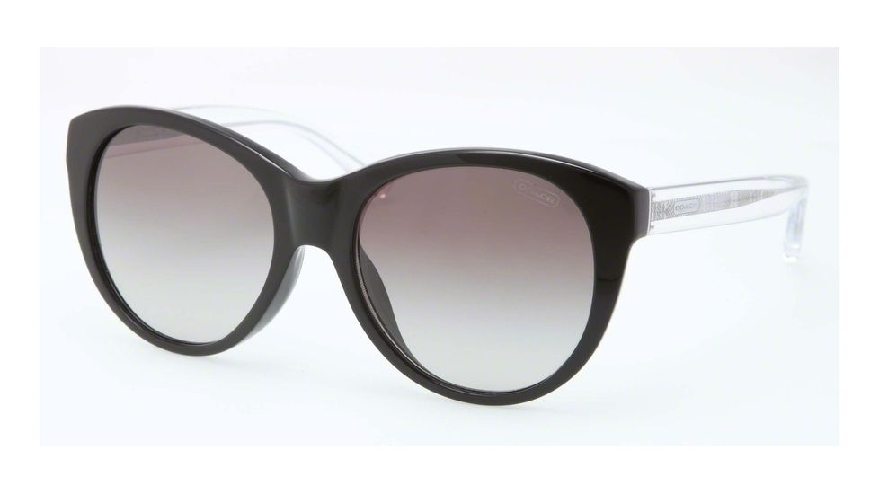 Coach AUDREY L539 HC8064F Sunglasses 500211-54 - Black Frame, Grey Gradient Lenses