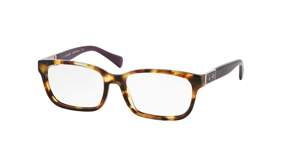 Coach DARCY HC6062 Eyeglass Frames 5273-51 - Spotty Tort/Purple Frame