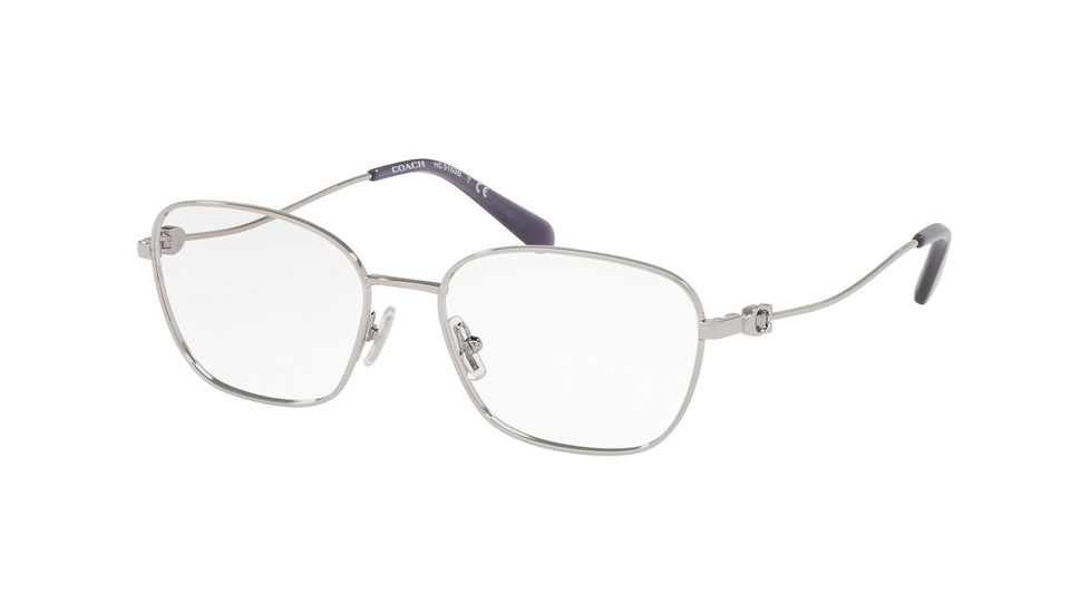 Coach HC5103B Eyeglass Frames 9001-52 - Shiny Silver