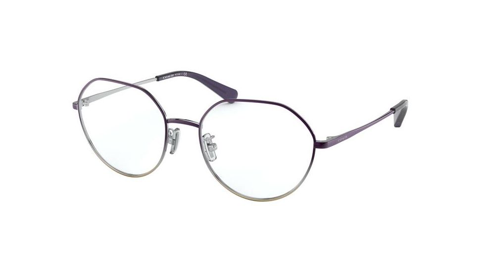 Coach HC5106 Eyeglass Frames 9342-52 - Shiny Purple/White Chrome/Rose