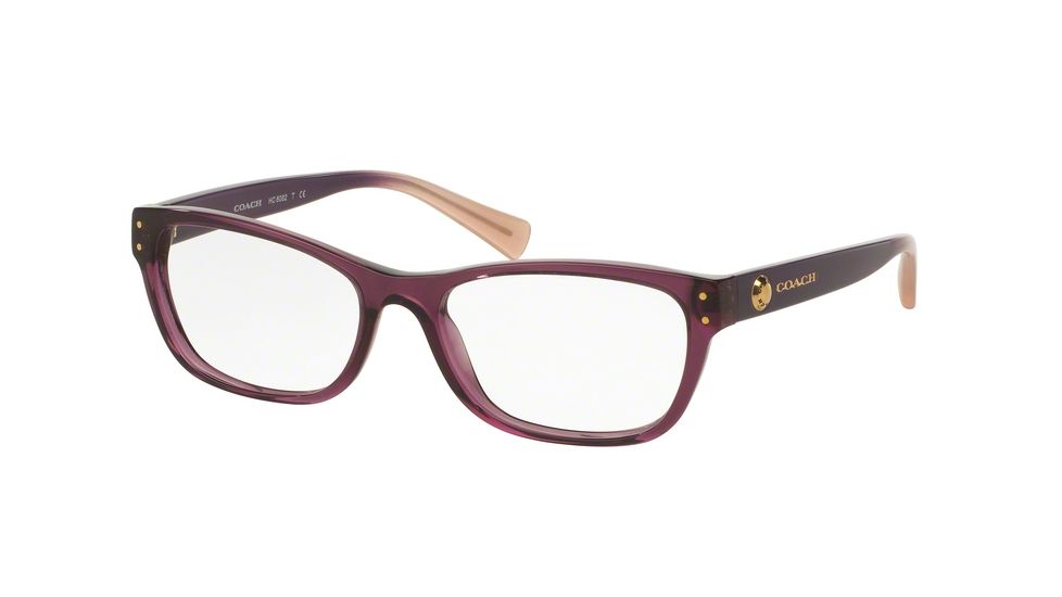 Coach HC6082 Eyeglass Frames 5351-51 - Crystal Plum/Crustal Plum Blush Gradient Frame