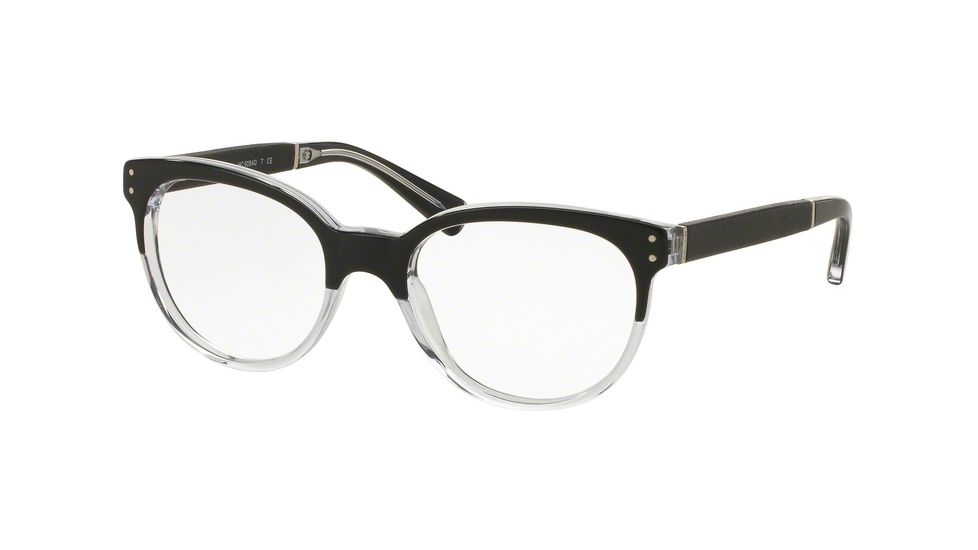 Coach HC6084Q Eyeglass Frames 5385-52 - Black Crystal/Black Frame