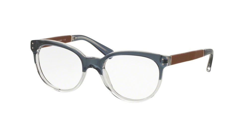 Coach HC6084QF Bifocal Prescription Eyeglasses 5384-52 - Cornflower Crystal/Saddle Frame
