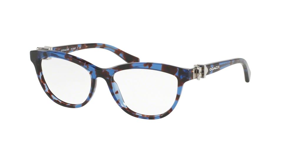 Coach HC6087 Eyeglass Frames 5392-51 - Blue Tortoise Frame