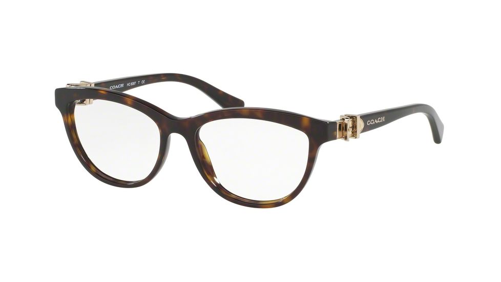 Coach HC6087F Eyeglass Frames 5120-53 - Dark Tortoise Frame